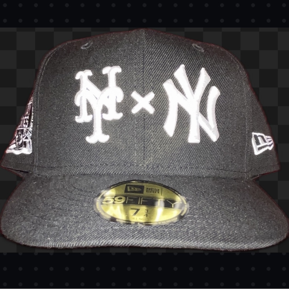 7 3/4 New Era Subway Series Fitted With Custom Patches